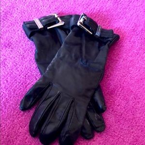 Michael Kors Black leather gloves